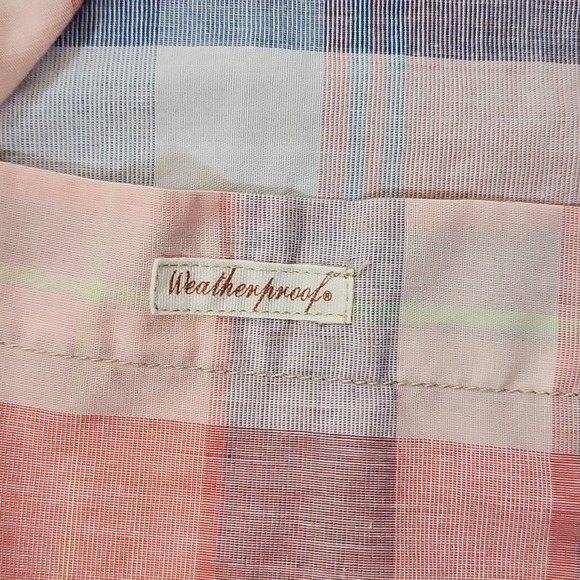 OG Weatherproof Vintage Shirt 2XL Short Sleeve Button Up Americana Normcore - Picture 6 of 16